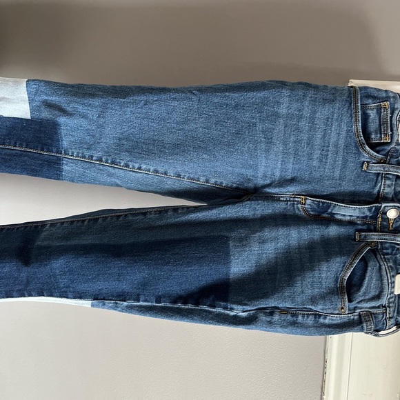 Patch cropped wide leg jeans - Picture 3 of 4